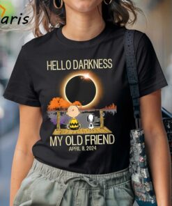 Hello Darkness My Old Friend Solar Eclipse 2024 Stream Snoopy Shirt