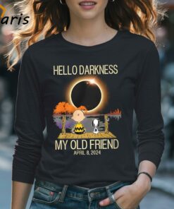 Hello Darkness My Old Friend Solar Eclipse 2024 Stream Snoopy Shirt 4