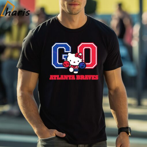 Hello Kitty Go Atlanta Braves Baseball Shirt