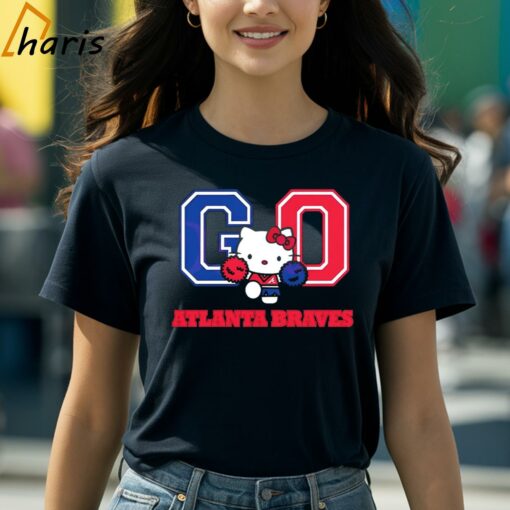 Hello Kitty Go Atlanta Braves Baseball Shirt