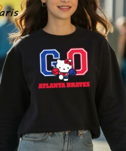 Hello Kitty Go Atlanta Braves Baseball Shirt 3