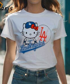 Hello Kitty Los Angeles Dodgers Baseball T-shirt