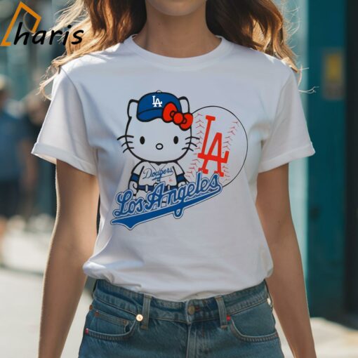 Hello Kitty Los Angeles Dodgers Baseball T-shirt