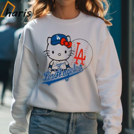 Hello Kitty Los Angeles Dodgers Baseball T-shirt