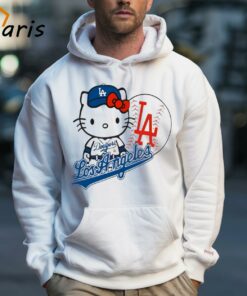 Hello Kitty Los Angeles Dodgers Baseball T shirt 5
