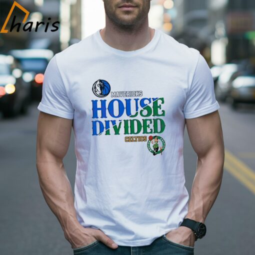 House Divided Boston Celtics vs Dallas Mavericks T-Shirt