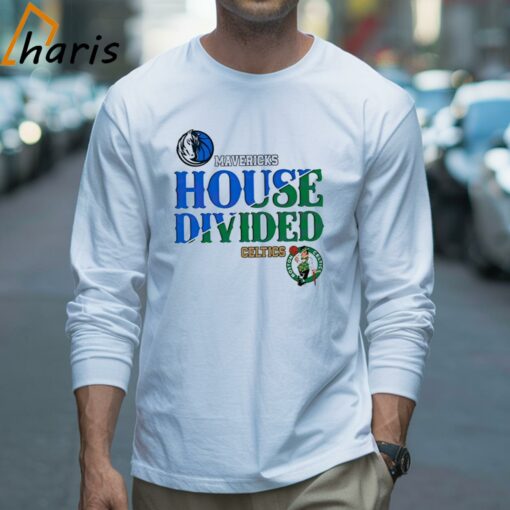 House Divided Boston Celtics vs Dallas Mavericks T-Shirt