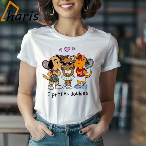 I Prefer Doubles Tennis Challengers 2024 Animals Shirt