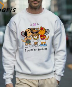 I Prefer Doubles Tennis Challengers 2024 Animals Shirt 3