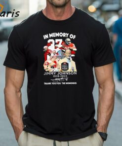 In Memory Of Jimmy Johnson 1938-2024 Thank You For The Memories Signature Shirt