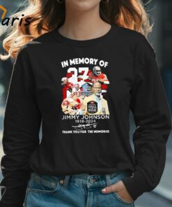 In Memory Of Jimmy Johnson 1938 2024 Thank You For The Memories Signature Shirt 3
