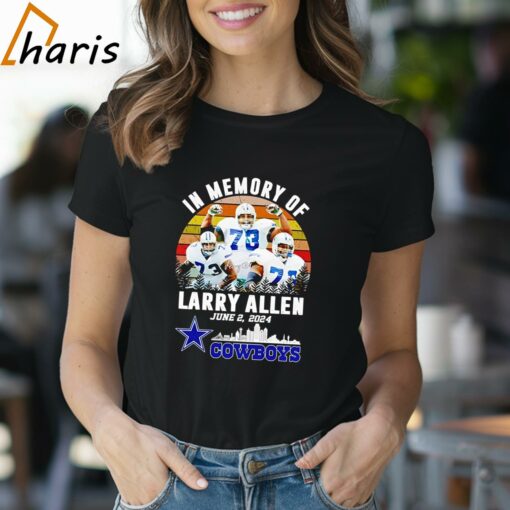 In Memory Of Larry Allen 2024 Dallas Cowboys Vintage Shirt