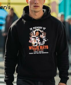 In Memory Of Willie Mays Say Hey Kid Shirt 3