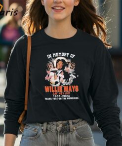 In Memory Of Willie Mays Say Hey Kid Shirt 4