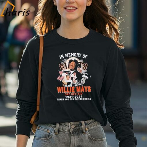 In Memory Of Willie Mays Say Hey Kid Shirt