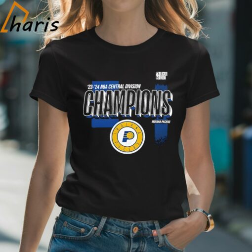 Indiana Pacers 2024 Central Division Champions Locker Room T-shirt