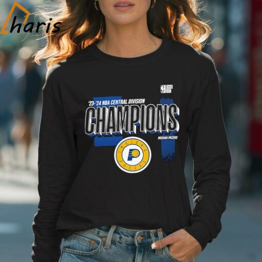 Indiana Pacers 2024 Central Division Champions Locker Room T-shirt