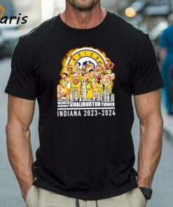 Indiana Pacers Men’s Basketball 2023 2024 Player Names Skyline City Shirt