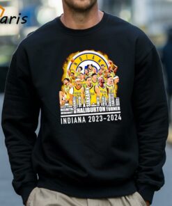 Indiana Pacers Mens Basketball 2023 2024 Player Names Skyline City Shirt 4