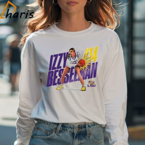 Izzy Besselman Lsu Tigers Basketball Cartoon Shirt