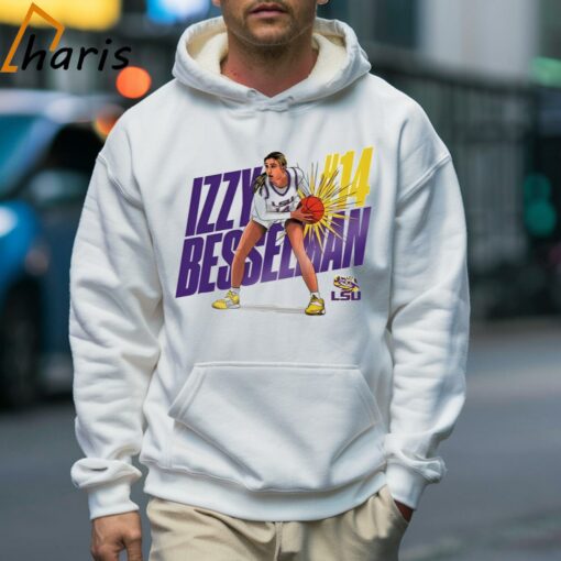 Izzy Besselman Lsu Tigers Basketball Cartoon Shirt