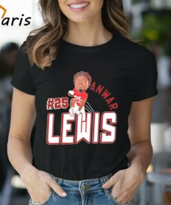 Jacksonville State Gamecocks Anwar Lewis 25 Cartoon Shirt