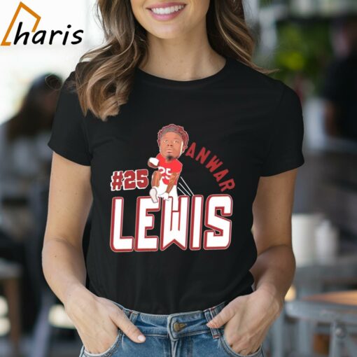 Jacksonville State Gamecocks Anwar Lewis 25 Cartoon Shirt