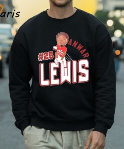 Jacksonville State Gamecocks Anwar Lewis 25 Cartoon Shirt 4