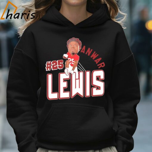 Jacksonville State Gamecocks Anwar Lewis 25 Cartoon Shirt