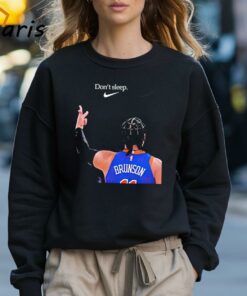 Jalen Brunson New York Knicks Dont Sleep Shirt 3