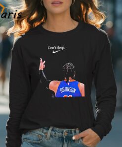 Jalen Brunson New York Knicks Dont Sleep Shirt 4