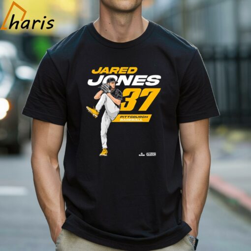 Jared Jones #37 Player Pittsburgh Baseball T-shirt