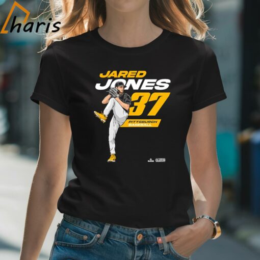 Jared Jones #37 Player Pittsburgh Baseball T-shirt