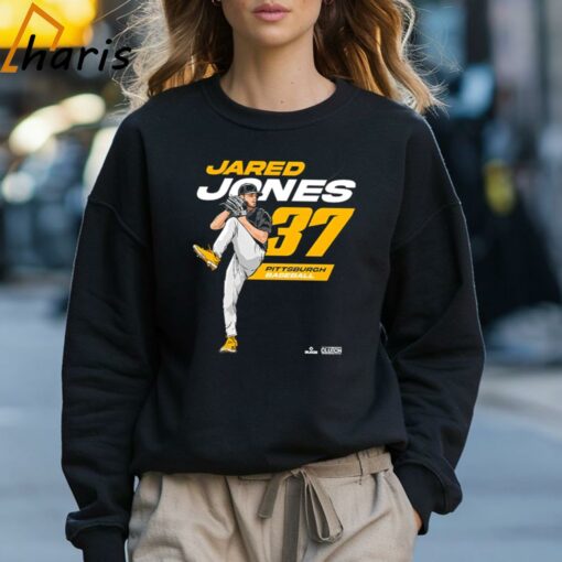 Jared Jones #37 Player Pittsburgh Baseball T-shirt