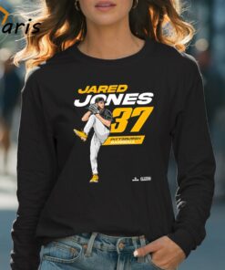 Jared Jones 37 Player Pittsburgh Baseball T shirt 4