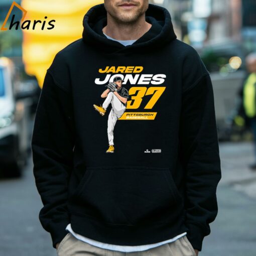 Jared Jones #37 Player Pittsburgh Baseball T-shirt