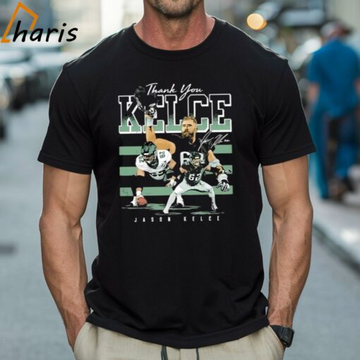 Jason Kelce Philadelphia Thank You Football Player Signature Shirt