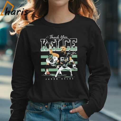 Jason Kelce Philadelphia Thank You Football Player Signature Shirt