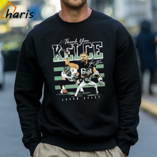 Jason Kelce Philadelphia Thank You Football Player Signature Shirt