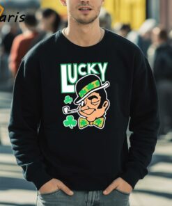 Jayson Tatum Wearing Lucky Celtics 2024 Shirt 5