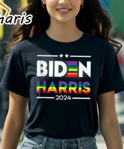 Joe Biden Kamala Harris 2024 Rainbow Gay Pride LGBT Shirt