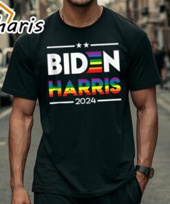 Joe Biden Kamala Harris 2024 Rainbow Gay Pride LGBT Shirt