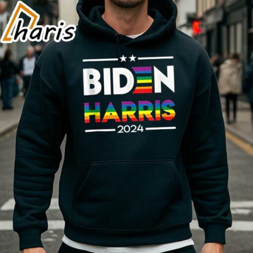 Joe Biden Kamala Harris 2024 Rainbow Gay Pride LGBT Shirt