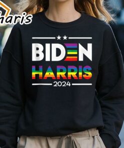 Joe Biden Kamala Harris 2024 Rainbow Gay Pride LGBT Shirt 4