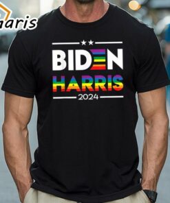 Joe Biden Kamala Harris 2024 Rainbow Gay Pride LGBT T-shirt