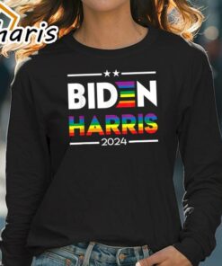 Joe Biden Kamala Harris 2024 Rainbow Gay Pride LGBT T shirt 4