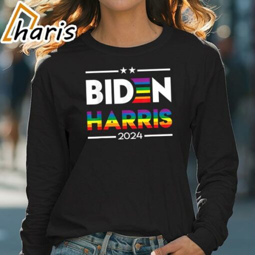 Joe Biden Kamala Harris 2024 Rainbow Gay Pride LGBT T-shirt