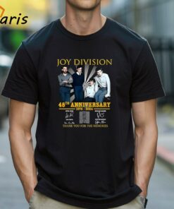 Joy Division 48th Anniversary 1976-2024 Thank You For The Memories Signatures T-shirt
