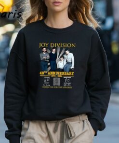 Joy Division 48th Anniversary 1976 2024 Thank You For The Memories Signatures T shirt 3
