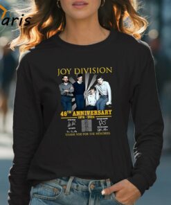 Joy Division 48th Anniversary 1976 2024 Thank You For The Memories Signatures T shirt 4